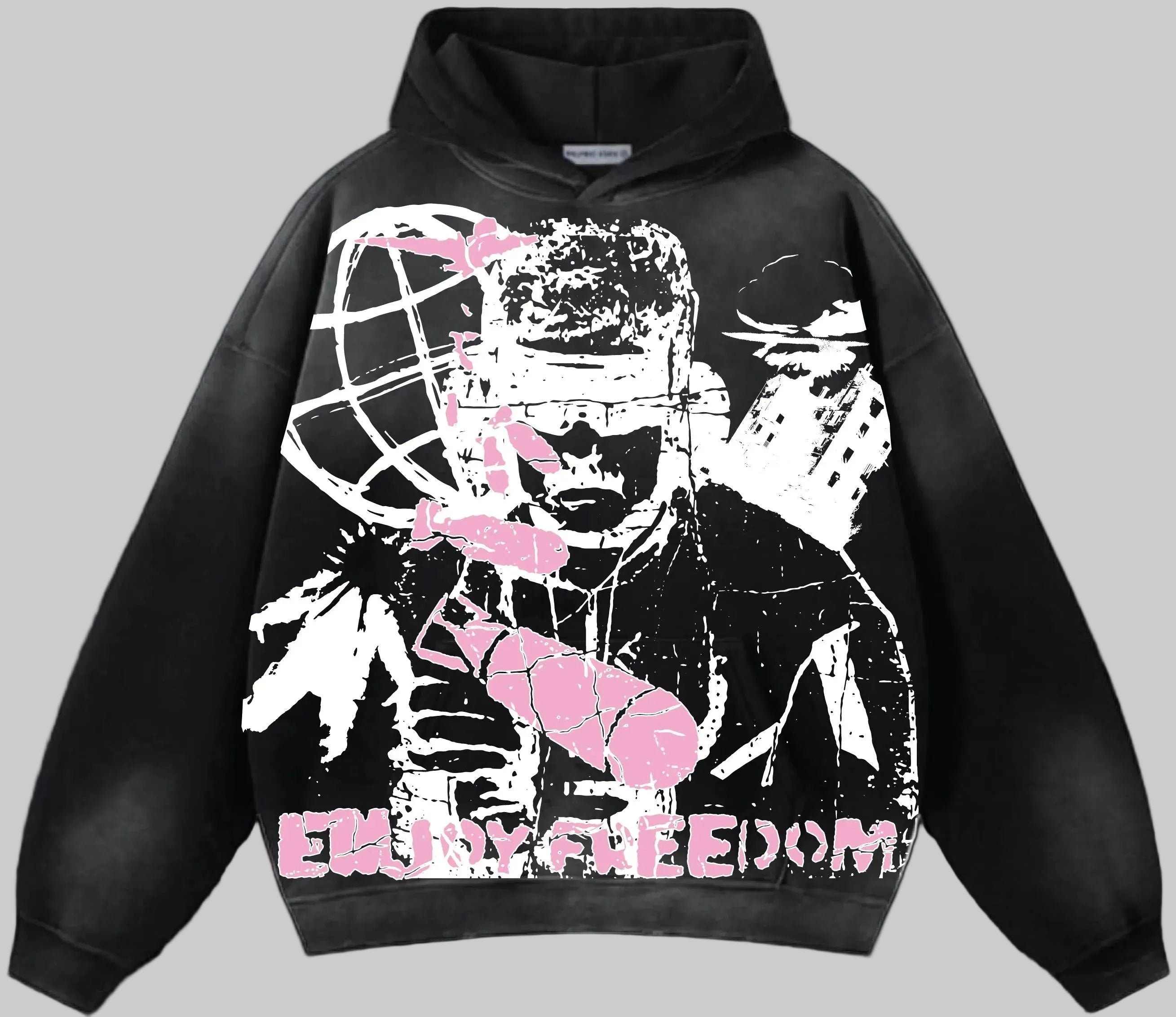 “ENJOY FREEDOM” Hoodie [Pink]